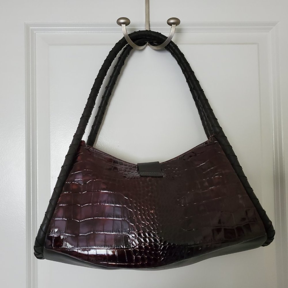 Donald J Pliner handbag beautifully embossed leather - Picture 4 of 9